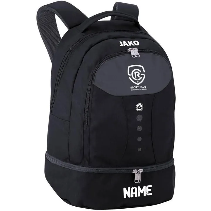 Rucksack mit Bodenfach schwarz/grau – Einheitsgröße
